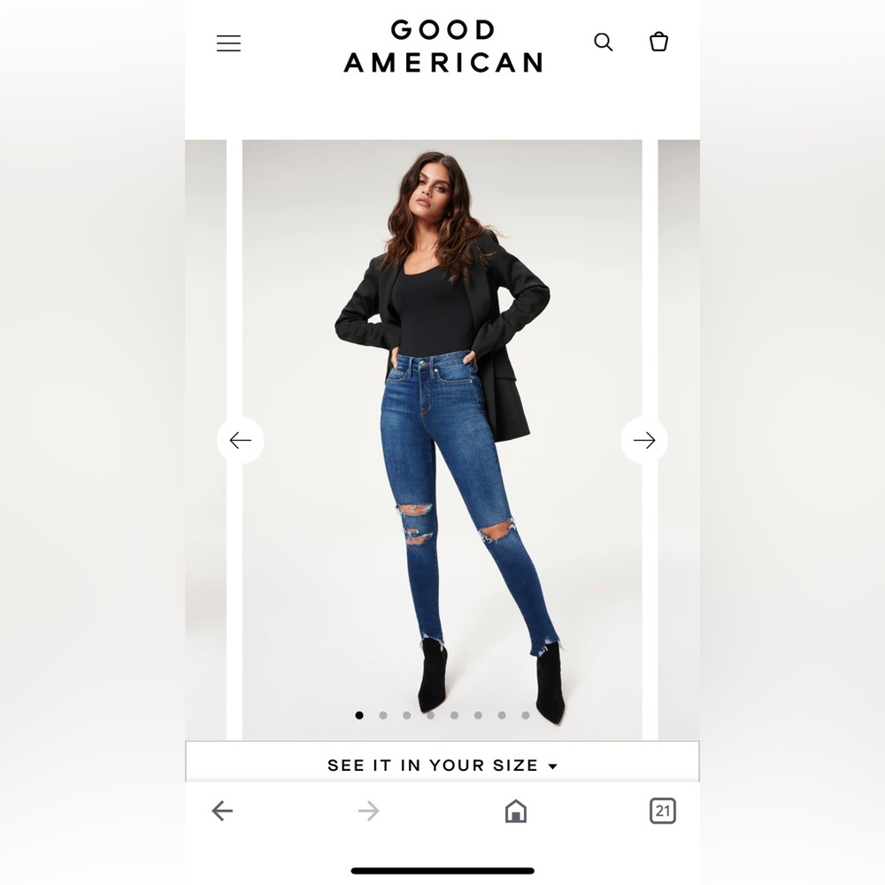 Good American Jeans size 00